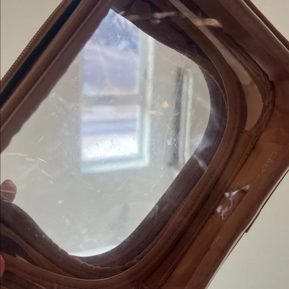 CALPAK clear small cosmetics case in Caramel - Picture 8 of 8